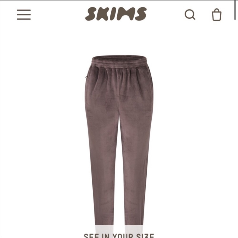 SKIMS velour joggers